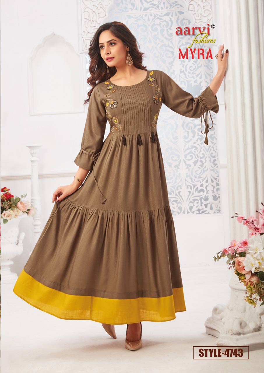 Myra Vol-5 Long Rayon Kurtis Catalog Set Myra Vol-5 Long Rayon Kurtis Catalog Set